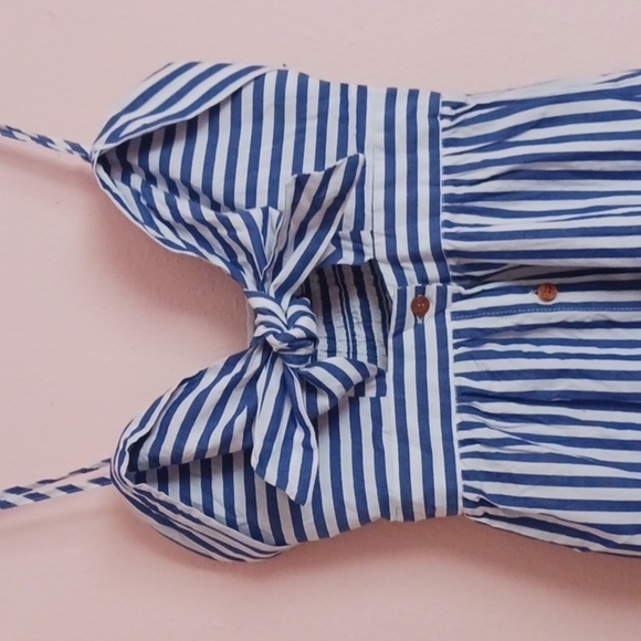 Rampage Adjustable strapped blue and white striped Mini - Picture 3 of 8